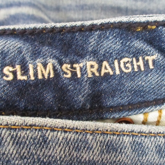 American Eagle Jeans Men's 31x30 Dark Wash Slim Straight Airflex Denim - Picture 8 of 10